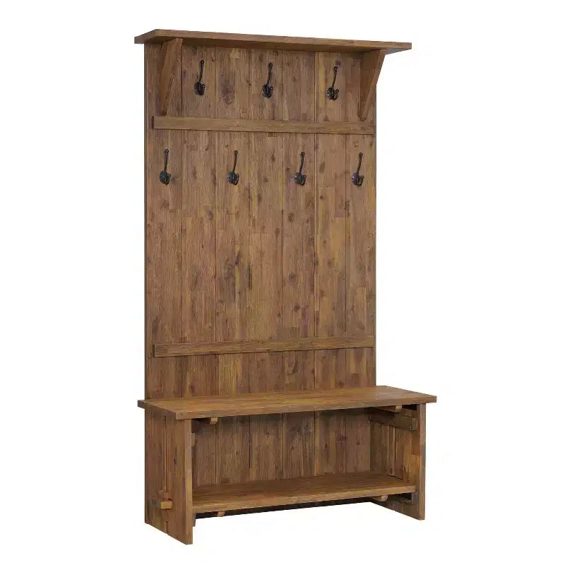 70 Hall Tree Driftwood - Alaterre Furniture
