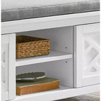 Panca contenitore Middlebury da 45" con cuscino - Alaterre Furniture