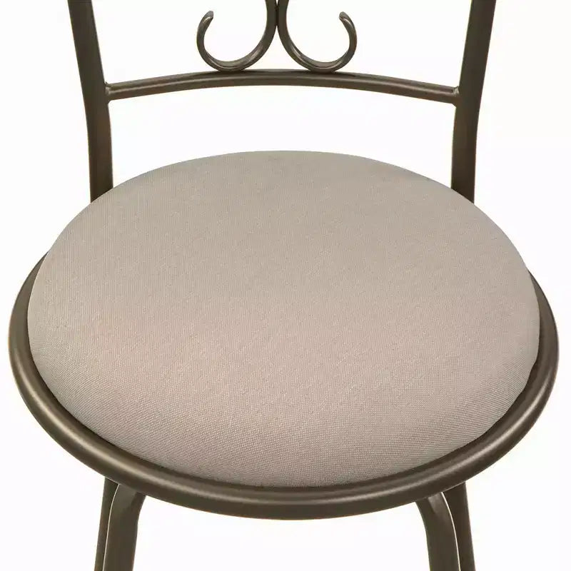 Buylateral Set di 3 sgabelli da bar girevoli Claremont regolabili in altezza 24-30" in metallo