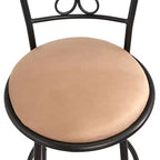 Buylateral Set di 3 sgabelli da bar girevoli Claremont regolabili in altezza 24-30" in metallo