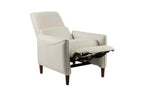 Christopher Knight Home Owen Poltrona reclinabile imbottita con gambe affusolate in legno di caucciù