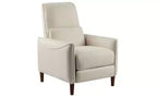 Christopher Knight Home Owen Poltrona reclinabile imbottita con gambe affusolate in legno di caucciù