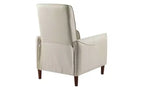 Christopher Knight Home Owen Poltrona reclinabile imbottita con gambe affusolate in legno di caucciù
