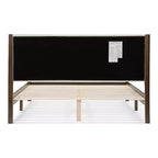 HOMES: Inside + Out Letto a piattaforma Queen Belna con rivestimento in bouclé
