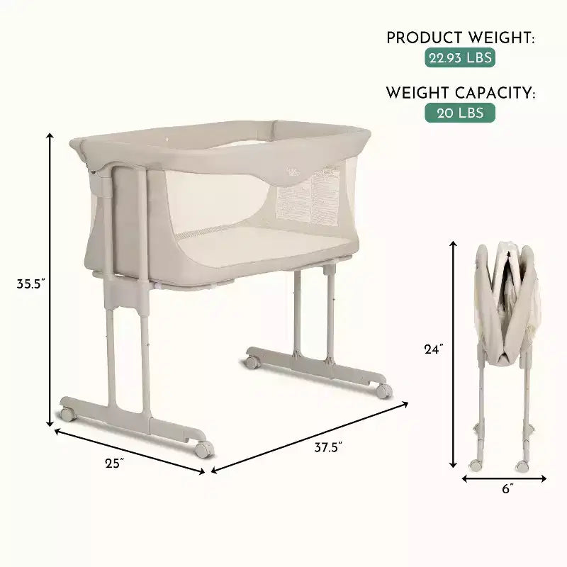 Evolur Kinsley Culla Portatile Pieghevole