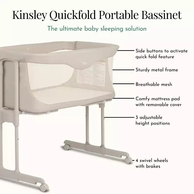 Evolur Kinsley Culla Portatile Pieghevole