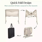 Evolur Kinsley Culla Portatile Pieghevole