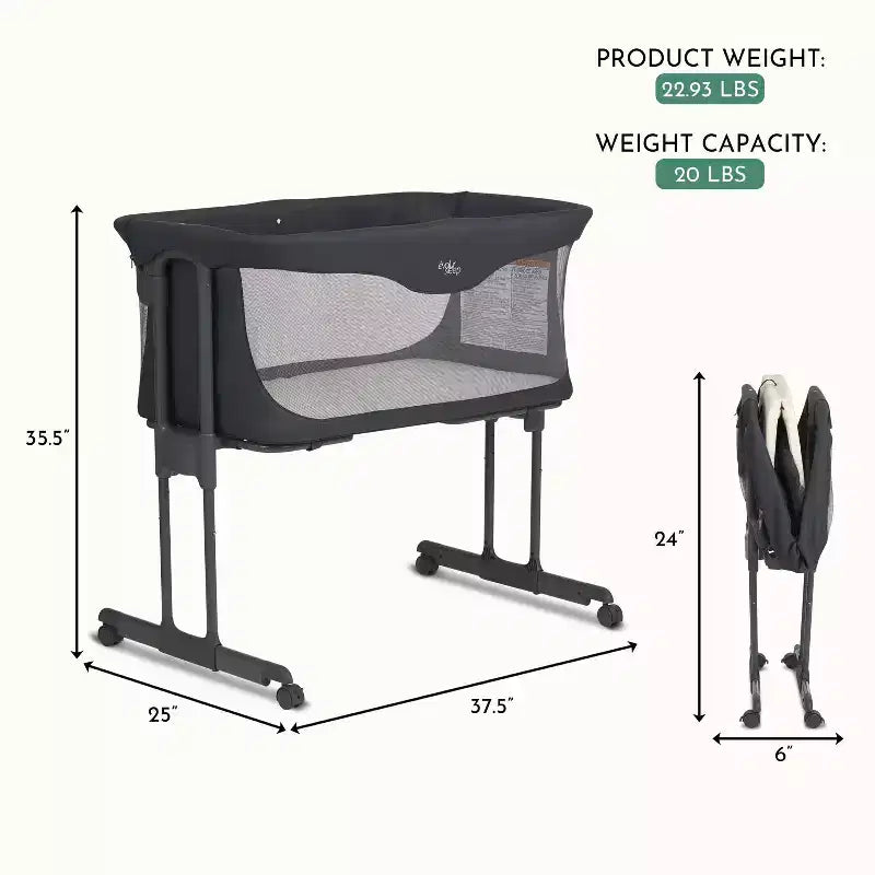 Evolur Kinsley Culla Portatile Pieghevole