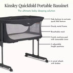 Evolur Kinsley Culla Portatile Pieghevole