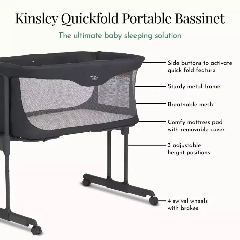 Evolur Kinsley Culla Portatile Pieghevole