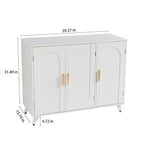 Credenza/Madia con 3 Ante e Ripiani Rimovibili